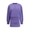 Attico Purple Cotton Casual Dress In Purple
