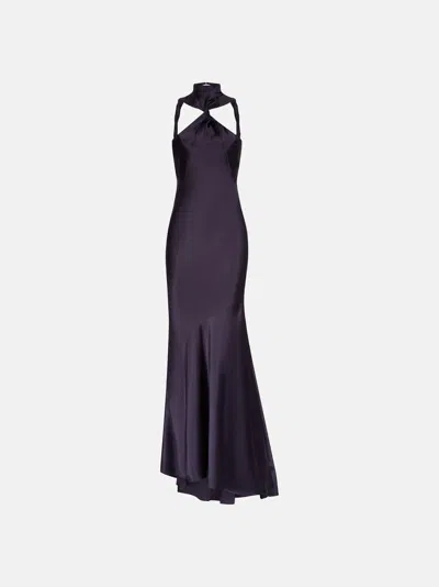 Attico Purple Long Dress