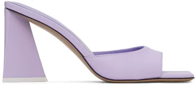 Attico Purple Mini Devon Mules In 011 Lilac