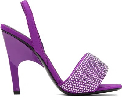 ATTICO PURPLE REM HEELED SANDALS