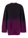 Attico Oversized Ombre Sweater Dress In Purple