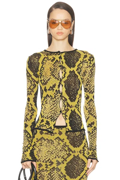 ATTICO PYTHON CARDIGAN