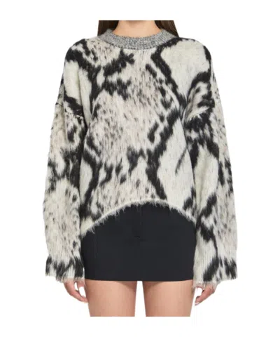 ATTICO PYTHON-PRINT SWEATER