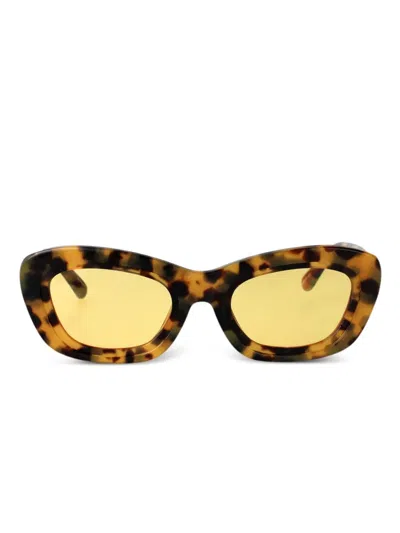 Attico Raina Sunglasses In Brown