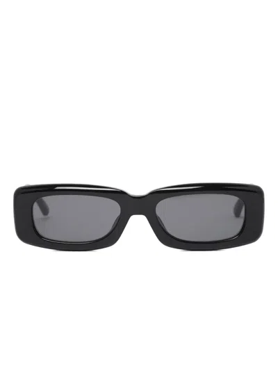 Attico Rectangle-frame Sunglasses In Black