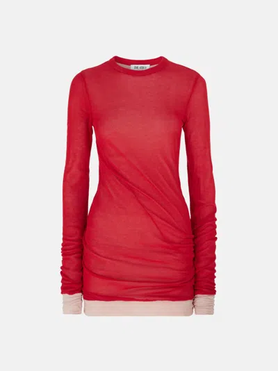 Attico Red And Pink Mini Dress