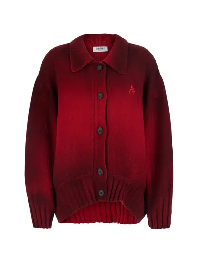 Attico Single-breasted Sweater In Multi