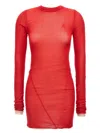 Attico Red And Pink Mini Dress In Red