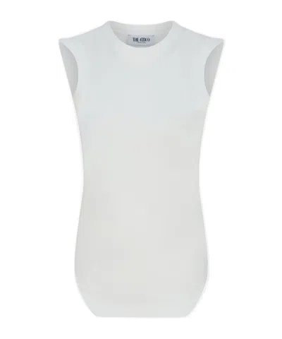 ATTICO THE ATTICO LOGO EMBROIDERED TANK TOP