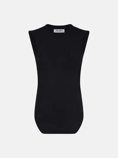 Attico "reese'' Black Tank Top