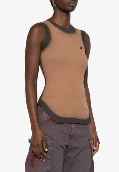 ATTICO REESE LOGO EMBROIDERED TANK TOP