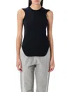 Attico Round-neck Vest In Black
