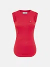 Attico ''reese'' Vibrant Red Tank Top In Vibrant Red