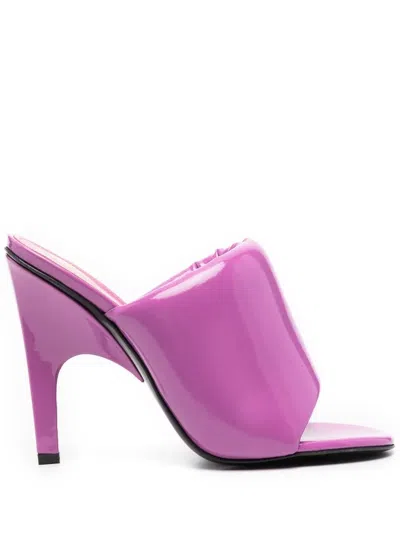 Attico Rem 120mm Padded Sandals In Pink