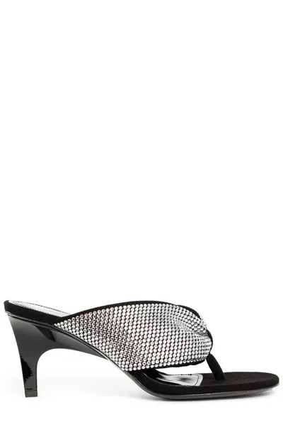 ATTICO REM EMBELLISHED SANDALS