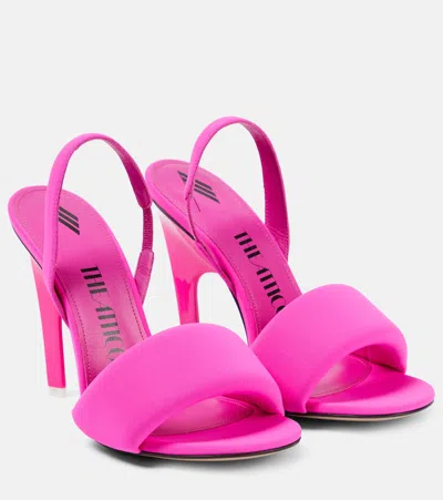 Attico Rem 105mm Padded Sandals In Geranium