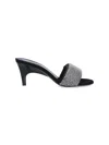 Attico The  Woman Sandals Black Size 8 Textile Fibers In Black