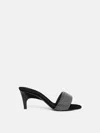Attico The  Woman Sandals Black Size 8 Textile Fibers In Black
