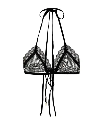 ATTICO RHINESTONE BRA