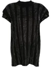 Attico Crystal Cotton T-shirt - Women's - Cotton In Black