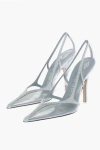 Attico Venus Chrome Pvc And Suede Pumps