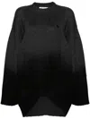 Attico Round-neck And Long-sleeved Sweater In Grey