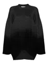 Attico Round-neck And Long-sleeved Sweater In Grey