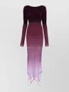 Attico Reversible Colorblocked Midi Dress