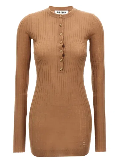 ATTICO RIBBED MINI DRESS