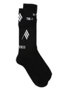 Attico Ribbed Socks In Black