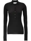 Attico Ribbed Sweater Sweaters And Cardigans In Black