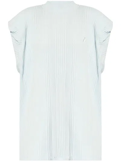 ATTICO RIBBED TOP WITH EMBOSSED LOGO