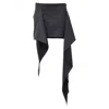 Attico Riley Mini Skirt In Black Virgin Wool In Black