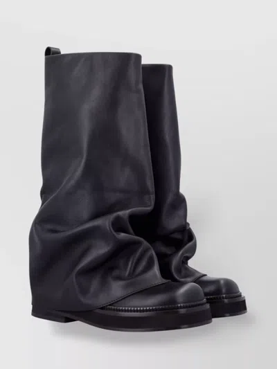 ATTICO ROBIN ANKLE PLATFORM PULL TAB BOOT