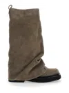 Attico Robin Combat Boots And Ankle Boots In Beige