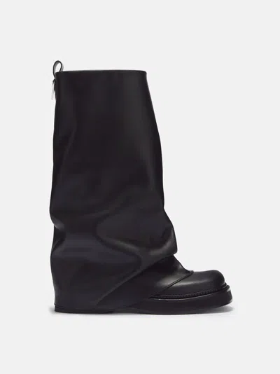 ATTICO ''ROBIN'' BLACK COMBAT BOOT