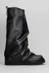Attico Robin Combat Boot In Black
