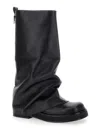 Attico Robin Combat Boot In Black