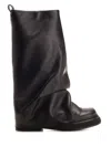 Attico Robin Combat Boot In Black