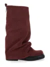 Attico Robin' Combat Boot In Red