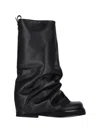Attico Robin Combat Boots In Multicolor
