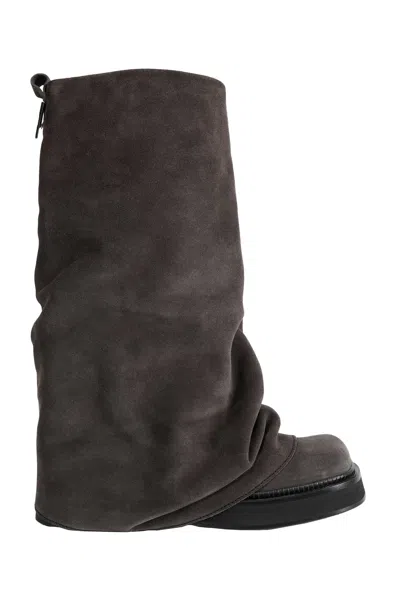 Attico '''robin'' Combat Boots In Gray
