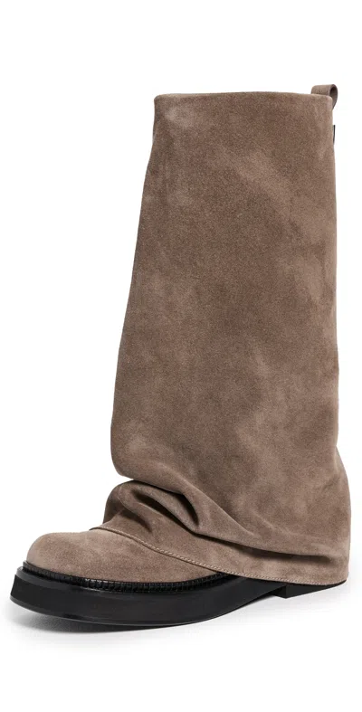 ATTICO ROBIN COMBAT BOOTS TAUPE
