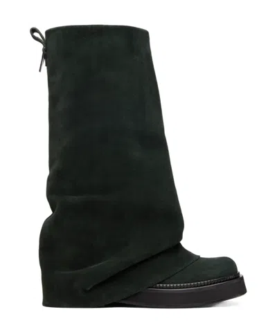 ATTICO ROBIN COMBAT THIGH-HIGH BOOTS