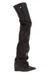 Attico Robin Over The Knee Boot In Brown