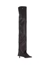 Attico Knee-high Boots With Pointed Toe And Stiletto Heel