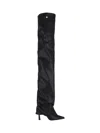 Attico Robin Over-the-knee Stiletto Heel Boot In Black