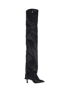 Attico Robin Over-the-knee Stiletto Heel Boot In Black