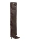 Attico Thigh High Boot Robin Otk In Brown