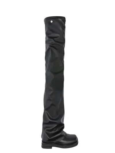 Attico Robin Otk Thigh High Flat In Black
